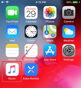 Synkronisering af musik til en iPhone til Enjox (trin 5)