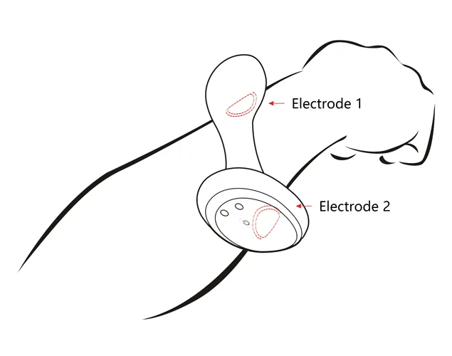 Test af Enjox BoomPros elektriske impuls på underarmen